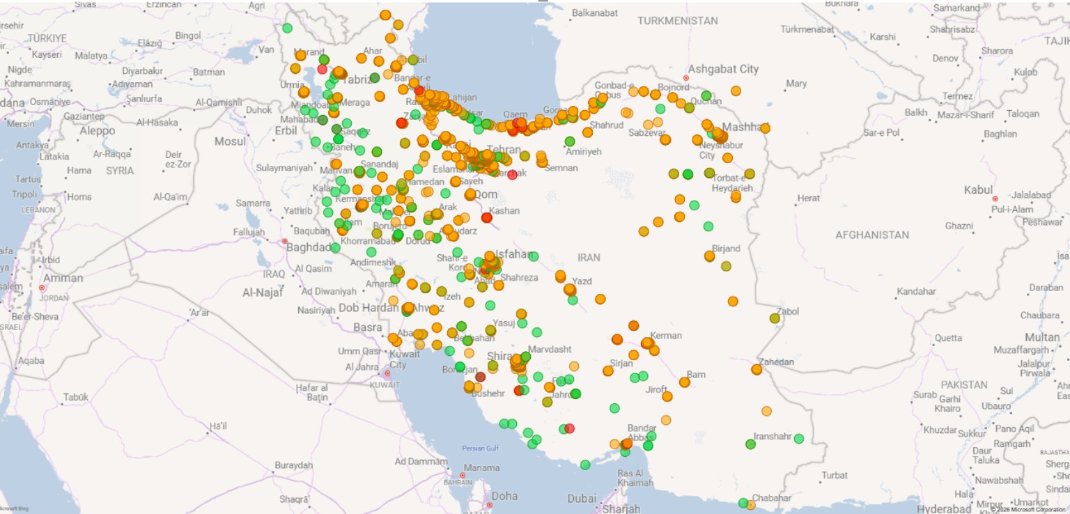 National retail network map